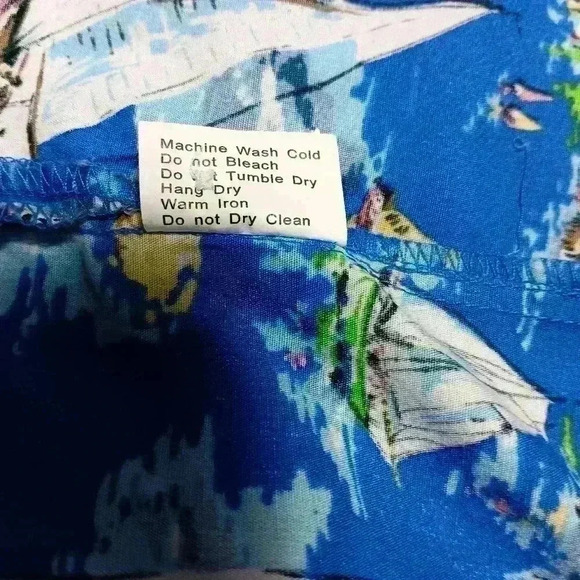 Vintage Royal Hong Hong Yacht  Club 💯 cotton short sleeve button down. Men's2XL - Picture 5 of 7